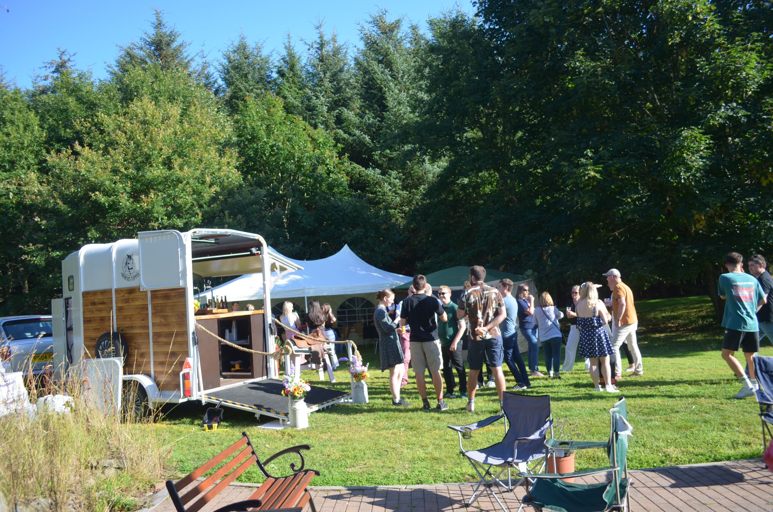 Mobile horse box bar for hire Aberdeenshire Scotland